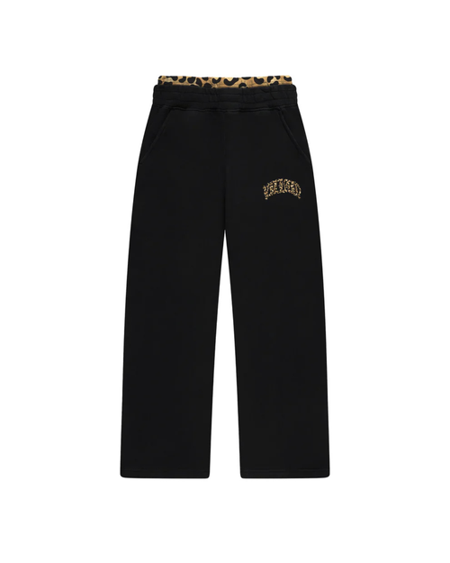 BLACK LEOPARD PANTS